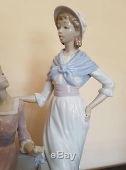 Lladro Large Retired Rare Damitas Platicando Talking Ladies Figurine No 5042