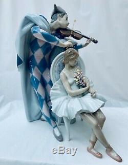 Lladro Limited Edition Jesters Serenade With Wood Stand 38cm Tall Boxed 1993