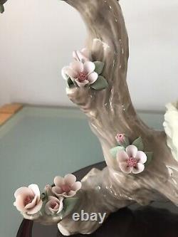 Lladro Limited Edition Two Birds on a Branch Attending a Nest