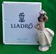 Lladro Little Peasant Girl (white) Gres Finish 12333 Boxed