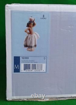 Lladro Little Peasant Girl (white) Gres Finish 12333 Boxed