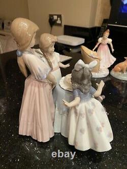 Lladro Making A Wish Girl Blowing Out Candles