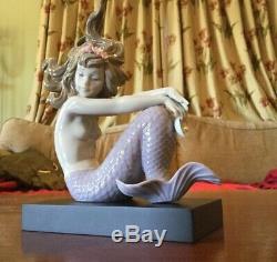 Lladro Mermaid Illusion #1413 Excellent Condition Sirena Rodilla