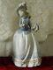 Lladro NAO 1985 Retired 469 Victorian Lady With Feather Hat & Fan Hard-To-Find
