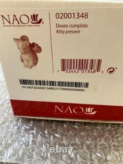 Lladro NAO 2-figure set, unopened, authentic NAO Ribboned kitten and puppy