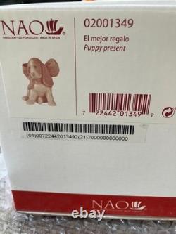 Lladro NAO 2-figure set, unopened, authentic NAO Ribboned kitten and puppy