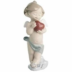 Lladro NAO A Little Heart of Love. Porcelain Cupid Figure. 02001541