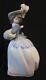 Lladro NAO Daisa 1985 Elegant Victorian Lady Wearing Feather Hat & Hand Muff