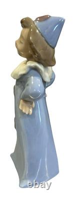 Lladro NAO Daisa 1987 Pierrot Clown Girl Figure 6 Spain Blue Outfit Excellent