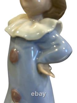 Lladro NAO Daisa 1987 Pierrot Clown Girl Figure 6 Spain Blue Outfit Excellent