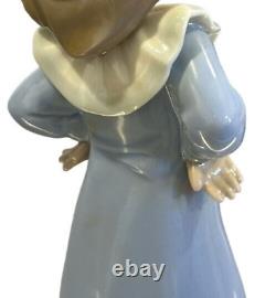 Lladro NAO Daisa 1987 Pierrot Clown Girl Figure 6 Spain Blue Outfit Excellent