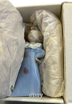 Lladro NAO Daisa 1987 Pierrot Clown Girl Figure 6 Spain Blue Outfit Excellent
