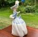 Lladro NAO Daisa'85 Elegant Victorian Lady Wearing Feather Hat & Hand Muff MINT