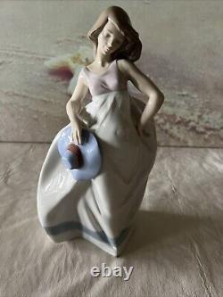 Lladro NAO Diasa porcelain girl in sundress figure 13 1992 Spain