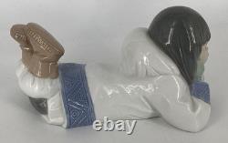 Lladro NAO Eskimo Girl Figurine #1298 Dreaming on the Ice Daisa 1997 Spain