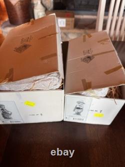 Lladró NAO Figurines Set 01005 Girl with Flowers & 01043 Musketeer Boy with Boxes