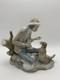 Lladro NAO Lesson For The Dog Boy Figure #140 Spain Porcelain Figurine