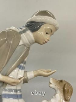 Lladro NAO Lesson For The Dog Figure #140, Spainish Porcelain Figurine