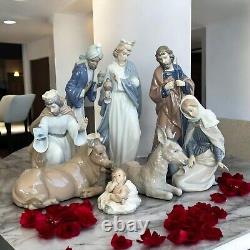 Lladro NAO Nativity Set 8 Pieces