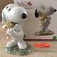 Lladro NAO Peanuts Snoopy Hugging Woodstock Porcelain Figure New With Box