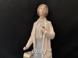 Lladro NAO Porcelain Lg. Female Doctor Retired Measuring Approx 13 High