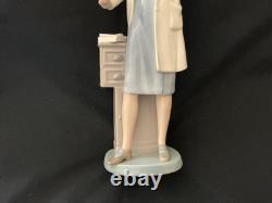 Lladro NAO Porcelain Lg. Female Doctor Retired Measuring Approx 13 High