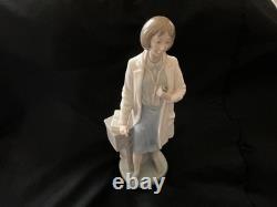 Lladro NAO Porcelain Lg. Female Doctor Retired Measuring Approx 13 High