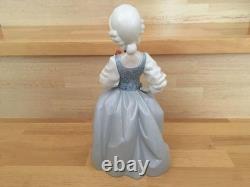 Lladro NAO Rococo Girl Flower Doll Figurine Object Good Condition From Japan