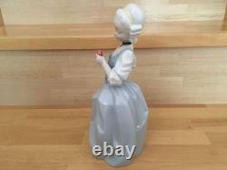 Lladro NAO Rococo Girl Flower Doll Figurine Object Good Condition From Japan