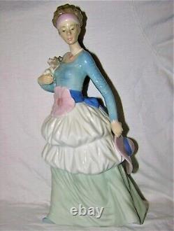 Lladro NAO Woman with Dog