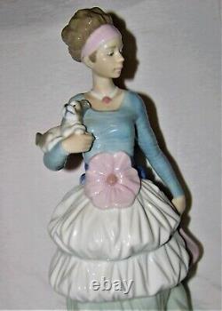 Lladro NAO Woman with Dog