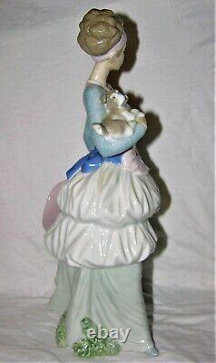 Lladro NAO Woman with Dog