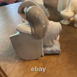 Lladro NAO large figure porcelain mother, child and teddy bearThe Cradle