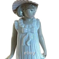 Lladro Nao #1126 April Showers Little Girl Pink Hat