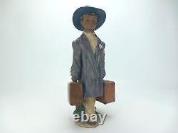 Lladro Nao 12389'Time To Go' Porcelain Boy Figure Figurine Retired 30cm Boxed