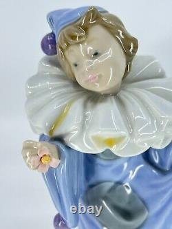 Lladro Nao 1988 Daisa Circus Dreamer Clown Pierrot Girl Porcelain Figurine 8.5