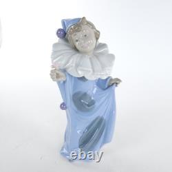 Lladro Nao 1988 Daisa Circus Dreamer Clown Pierrot Girl Porcelain Figurine Read