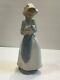 Lladro Nao #241 Girl Holding Puppy in Blanket Collectible Porcelain Figurine 10