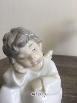 Lladro Nao Angels Vintage Figurines Music Player Listening Angels Made In Spain