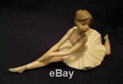 Lladro Nao Ballerina Figurine Large Ballet Dancer Doing The Splits Perfect