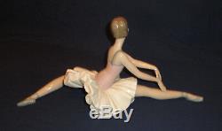 Lladro Nao Ballerina Figurine Large Ballet Dancer Doing The Splits Perfect