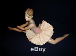 Lladro Nao Ballerina Figurine Large Ballet Dancer Doing The Splits Perfect