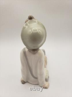 Lladró Nao Boy Resting Figurine Spain 1970's Retired, Daydreamer RARE 6.5H