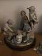 Lladro Nao Boys Playing Cards Very Large Retired Figurine
