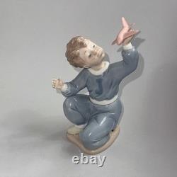Lladro Nao Daisa Spain Sculpture Figurine 1133 Boy Airplane Plane Gift Porcelain