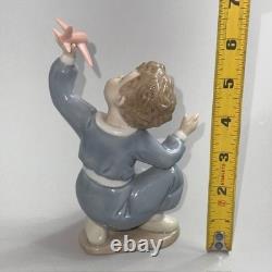 Lladro Nao Daisa Spain Sculpture Figurine 1133 Boy Airplane Plane Gift Porcelain