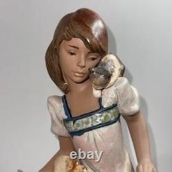 Lladro Nao Daisa Spain Sculpture Figurine Woman Cats Bowl Kittens Gift RARE