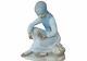 Lladro Nao Daisa Spain porcelain statue sculpture 86 girl holding foot shoe feet