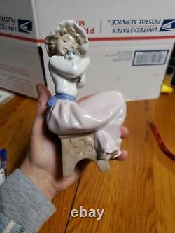 Lladro Nao Figure A Big Hug A Girl & Her Puppy 7 in