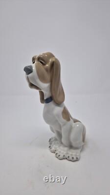 Lladro, Nao Figure Of Sad Hound Dog